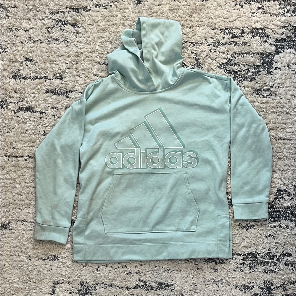 Adidas Light Green Pullover Hoodie